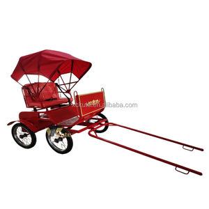 Chariot de chevaux rouge/bleu pour enfants, nouvelle conception, calèche de princesse, chariot de mariage pour marathon - Product Image 6