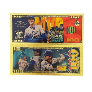 Nouvelle Banque de billets SHOHEI de baseball 2026, 4 modèles américains, plaquée or 24 carats, pour cadeaux - Product Image 5