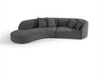 Ensemble de canapés sectionnels pliables rembourrés en éponge, design moderne, gain de place, compact, confortable, revêtement en tissu pour villa et salle de sport