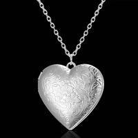 Métal Artisanat Coeur Pendentif Collier En Forme De Coeur Photo Cadre Pendentif Médaillon Pendentif Charmes Collier