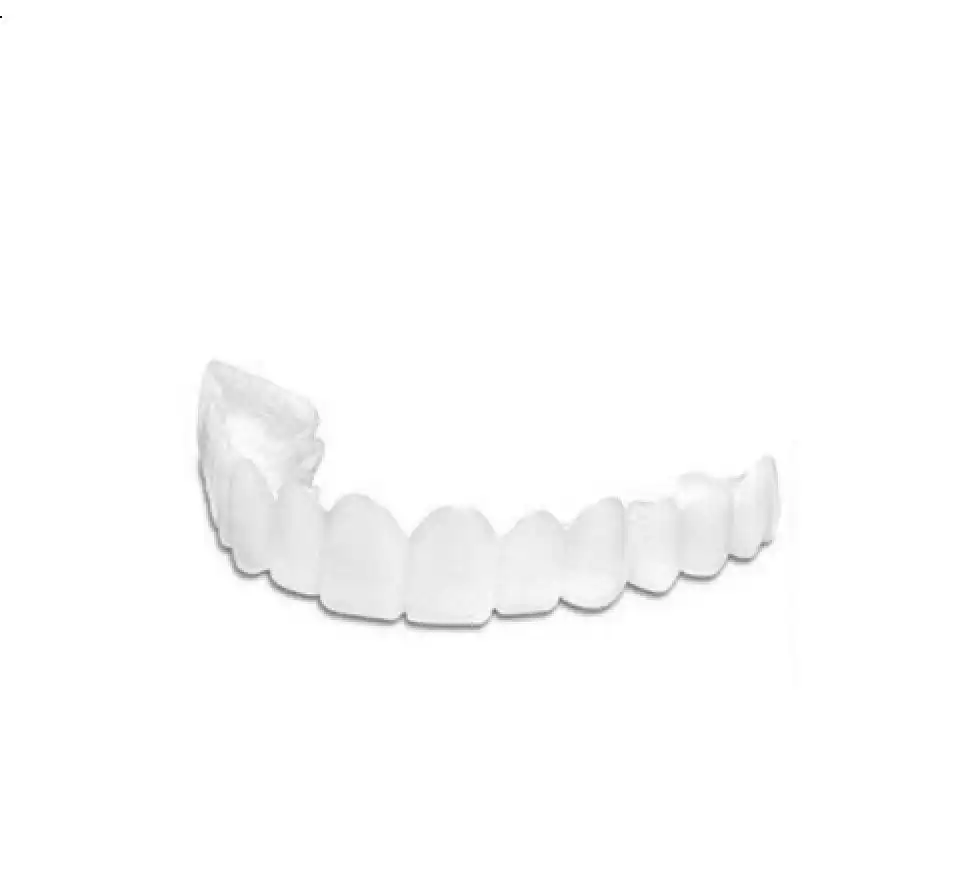दांत कवर सही तस्वीर पर मुस्कान ब्रेसिज़ नकली दांत शिक्षण और अस्थायी ब्रेसिज़ कवर के लिए veneers के अपूर्ण दांत