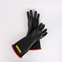 Ventes du fabricant Gants de sécurité haute tension Classe 2 Gants de protection électriques isolants en caoutchouc
