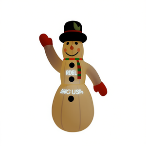 Muñeco de Nieve Inflable Navideño de 316.9 Pulgadas, Decoración Navideña para Jardín Exterior con Luces LED, Material de PVC, Origen EE. UU. - Product Image 1