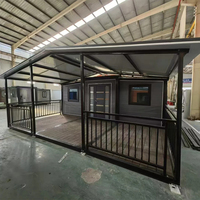 Maison préfabriquée extensible imperméable en gros, 20 pieds 40 pieds, 2 à 3 chambres, bureau mobile, maison, salle de bain, conteneur extensible