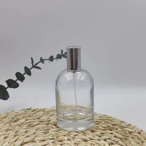 Botol parfum kaca silinder bahu bulat, botol parfum modis dan sederhana 30ml 50ml tutup Anodized dapat dicetak logo 100ml - Product Image 4