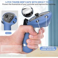 1 paire de poignées de manette en silicone pour Meta Quest 3, accessoires VR