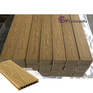 High Quality Custom 3d Embossed Eco-friendly Wood Plastic Composite Decking Wpc Planks Board Flooring