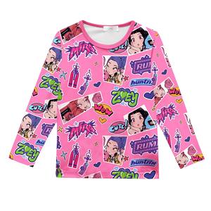 ชุดนอนฤดูร้อนใหม่ เนื้อผ้านุ่ม ระบายอากาศดี ลายการ์ตูน ชุดนอน K-POP Witch Hunt Team พิมพ์ลายดิจิทัล ชุดลำลองใส่สบายๆ อยู่บ้าน - Product Image 4