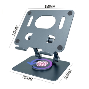 Di alta qualità in alluminio pieghevole 360 rotante supporto per Smartphone Desktop Laptop supporto per iPad <span class=keywords><strong>Huawei</strong></span> tablet - Product Image 1