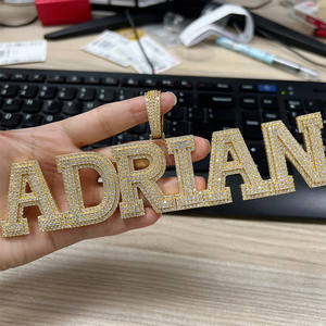 Collana con Ciondolo Tester di Diamanti Personalizzato 2026, Gioielli da Uomo in Argento 925 Placcato Oro 18k, Stile Hip Hop con Moissanite VVS - Product Image 2