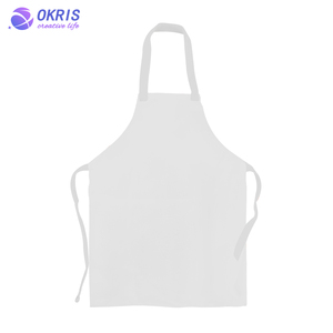 Custom Blank Sublimation Apron for Adult and Children Heat Transfer Cotton Linen Aprons with Straight Edge and Edgefold Design
