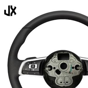 พวงมาลัยหนังแท้คุณภาพสูงสำหรับรถยนต์ Volkswagen VW Polo Golf R 6 7 8 MK6 MK7 GTi Passat B7 B8 <span class=keywords><strong>Jetta</strong></span> - Product Image 3