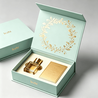 Boîte d'emballage en carton magnétique pour parfum avec logo personnalisé, 50 ml, 100 ml, boîte cadeau de luxe haut de gamme pour flacon de parfum, fermeture magnétique
