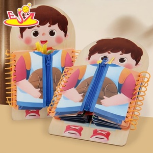 Nouvelle Planche Sensorielle Thème Fille 2026, Jouet Montessori de Motricité Fine avec Activités de Habillage pour Tout-Petits W12D932 - Product Image 4