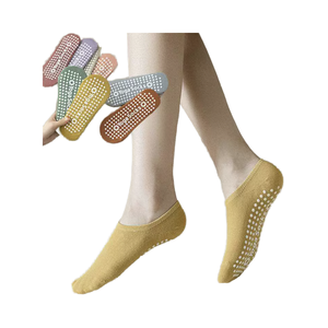 Calzini professionali da donna Pilates a punto colla antiscivolo calzini da Yoga in cotone autunno sport per tutte le stagioni all'ingrosso lavorato a maglia - Product Image 2