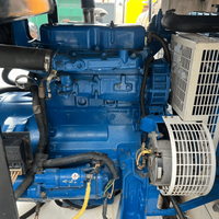Groupe électrogène diesel silencieux P30E d'occasion 23,9 kW 50Hz triphasé à faible bruit, bien entretenu pour utilisation sur chantier
