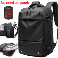 Sac à dos de voyage à compression sous vide extensible avec pompe à air intégrée, séparation sec/humide, grande capacité pour les voyages en plein air