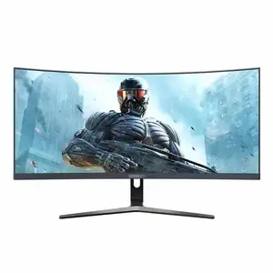 Monitor Factory Big Wide Screen Computer Monitor 49 Inch Gaming Monitor 4k 165hz 3 Frameless Bezel Curved Screen