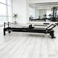 Professionelles Yoga-Pilates Core Reformer-Bett aus Aluminiumlegierung, Verstellbares Tragbares Gleitbett für Körpertraining