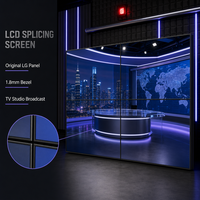 Écran de mur vidéo LCD IPS à cadre de 1,8 mm pour 46 pouces, luminosité de 700 cd/m², gamme de couleurs Rec.709 98% pour studio TV