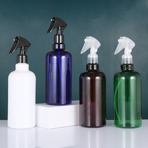 Transparent White Red Green Blue Amber Black cosmetic 300ml Empty Room Continuous Body Mist Plastic Spray Bottle