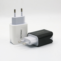 Schitec CE18W Teléfono inteligente Cargador rápido USB C Cable Cargador de viaje Multipuerto 18W Cargador de teléfono celular