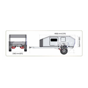 Casa Rodante Móvil Económica, Remolque para Auto, <span class=keywords><strong>Autocaravanas</strong></span> Económicas en Venta, Casa de Viaje - Product Image 2