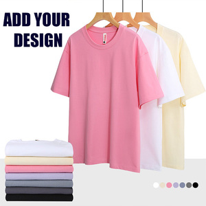 Tee Wholesale 100% Cotton 280gsm <b>Tshirts</b> O-Neck Short Casual Blank Plain Customized Printed Logo T Shirt Homme <b>Tshirts</b> For Men - Product Image 2