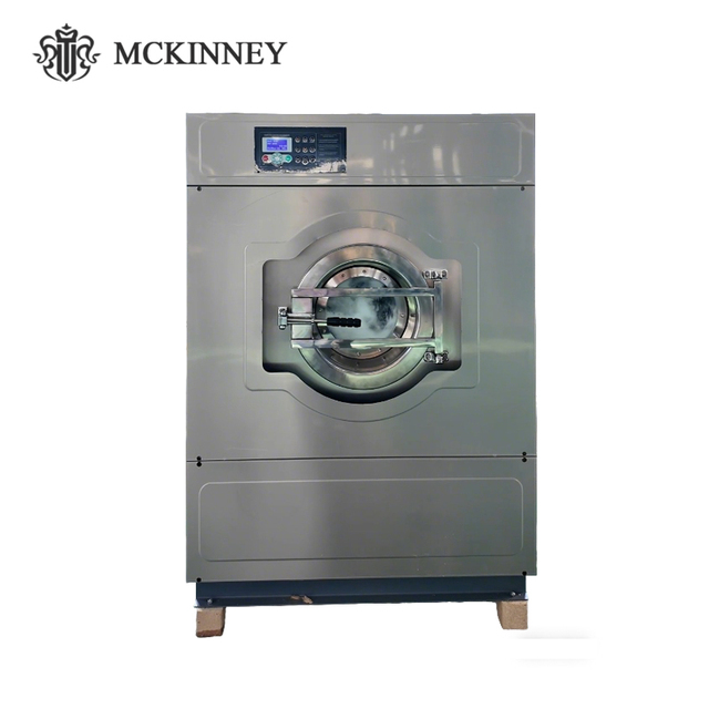 MCKINNEY 15-50KG Industrial Stainless Steel Fully Automatic Washer Extractor Heavy Duty Front Loading Washer 3-Year Warranty