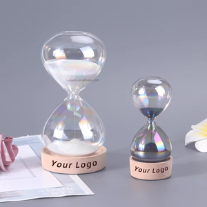 <span class=keywords><strong>Sablier</strong></span> géant de luxe en verre soufflé à la main, transparent et coloré, design moderne, 5 min, 30 min, 60 min - Product Image 3