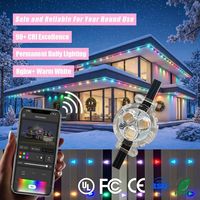 Contrôleur d'application intelligent synchronisé à la musique pour lumières de Noël, 12V 24V 36V, étanche IP68, éclairage ponctuel extérieur permanent pour maison