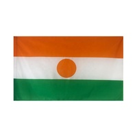 Fanion de drapeaux du Niger imperméable en polyester 3x5 personnalisé promotionnel de haute qualité avec œillets en laiton