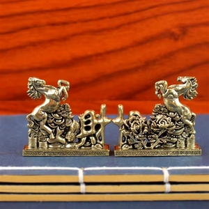 <span class=keywords><strong>Statuette</strong></span> de <span class=keywords><strong>cheval</strong></span> en laiton à prix réduit, idéale pour la décoration de mariage et la collection d'art pour la maison - Product Image 1