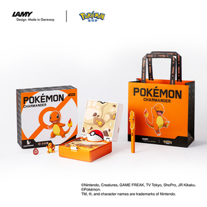 Auténtica Pluma Estilográfica <span class=keywords><strong>LAMY</strong></span> Safari Pokémon en Caja de Regalo, Charmander, Bulbasaur, Squirtle, Pluma de Escritura para Estudiantes, Regalo Coleccionable - Product Image 1