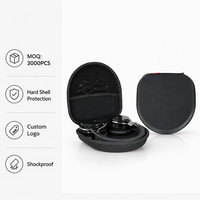 Estuche Rígido Personalizado para Auriculares, con Cierre, Impermeable, de Gran Capacidad, Protector de Auriculares Portátil