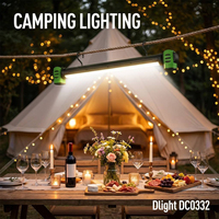 Lampe de travail LED OEM 1200LM rechargeable avec crochet magnétique, étanche IP65, pour pêche de nuit et camping, commande en gros