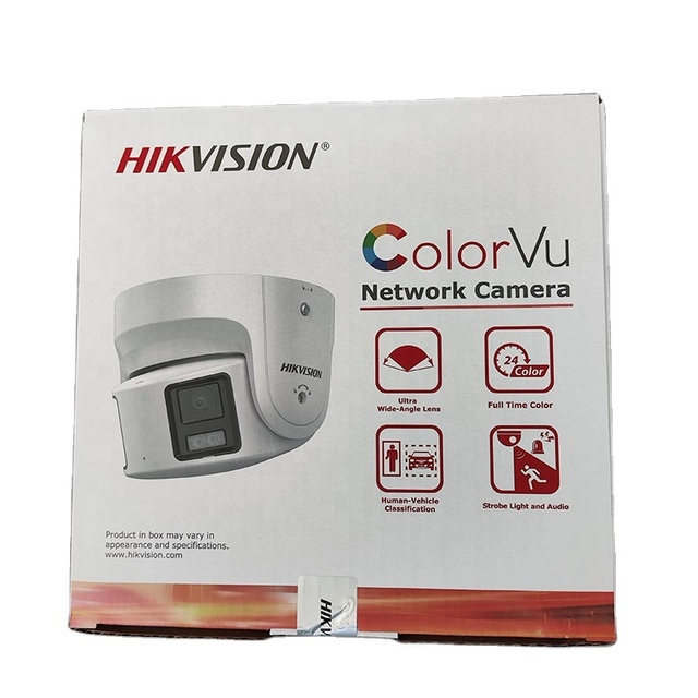 HIK DS-2CD2387G2P-LSU/SL 8MP Panoramic ColorVu Fixed Turret Network Camera Active Strobe Light and Audio Alarm