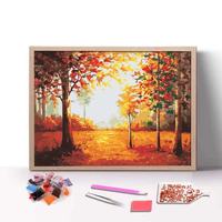 Vente en gros d'art mosaïque DIY, broderie diamantée carrée complète en acrylique pour la décoration intérieure