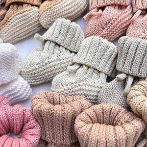 Пользовательские низкие moq трикотажные носки для новорожденных из органического хлопка трикотажные пинетки - Product Image 3