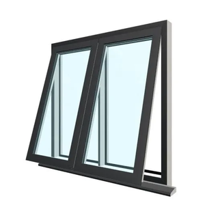 Fenêtre à battant horizontale en alliage d'aluminium sur mesure, résistante aux intempéries, avec verre trempé et moustiquaire en acier inoxydable - Product Image 6