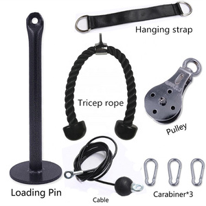 KWO-Système de poulie de levage et de levage, équipement de fitness et de gymnastique, barre de sangle <span class=keywords><strong>triceps</strong></span> à double câble, force musculaire - Product Image 5
