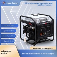 Générateur numérique à inverseur, double usage, soudage essence/électrique, démarrage électrique 230V, pour chantier, maison, extérieur et travaux d'ingénierie