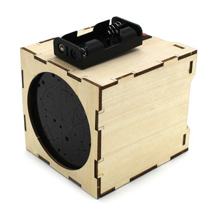 Lampe projecteur étoile en bois pour enfants, modèle de jouet d'expérimentation scientifique et physique avec compartiment à piles - Product Image 1