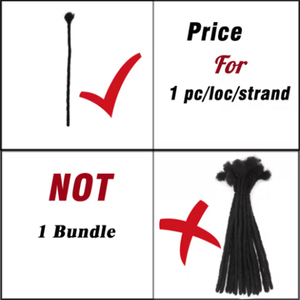 Extensions de dreadlocks en <span class=keywords><strong>cheveux</strong></span> humains FYD en gros, entièrement faites à la main, 6 à 30 pouces, afro crépus bouclés, 100 % dreadlocks en <span class=keywords><strong>cheveux</strong></span> humains - Product Image 2