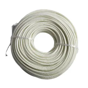 Manufacturer Hot Sales Fiberglass tube Outside Coated Silicone Rubber Inside Fiberglass Braided Sleeve Sleeves