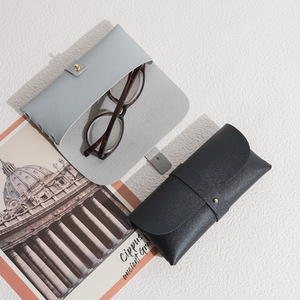 Leather <b>Glasses</b> <b>Case</b> Rectangle <b>Soft</b> Protective Eyeglasses Storage Bag For Sunglasses And Eyewear Spring 2023 - Product Image 2