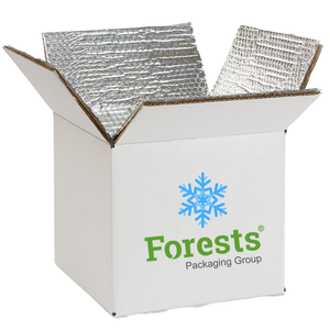Aluminum Foil Insulated Shipping <b>Box</b>, Thermal Cooler Cardboard <b>Box</b> For Frozen Food Seafood Meat Fruit Cold Chain Packaging - Product Image 1