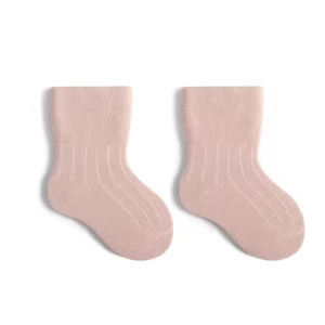 Calcetines de tubo de ganchillo para niño pequeño básicos personalizados <span class=keywords><strong>Humpty</strong></span> <span class=keywords><strong>Dumpty</strong></span> de bambú orgánico blanco al por mayor con volante - Product Image 1