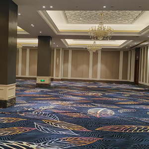 2025 Sang Trọng Máy Jacquard Màu Tím Và Vàng Thảm Cuộn Tường Để Tường Len Nylon Thảm 5 Sao Phòng Khách Sạn Axminster Thảm - Product Image 5