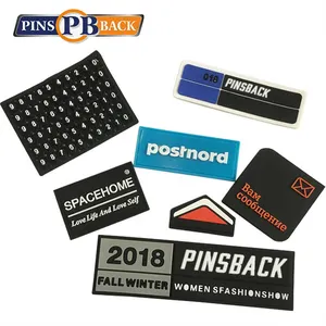 Kunden spezifisches Design keine Mindest kleidung Benutzer definierter 3D-PVC-Patch für Kleidung Weiche Logo-Patches Gummi abzeichen